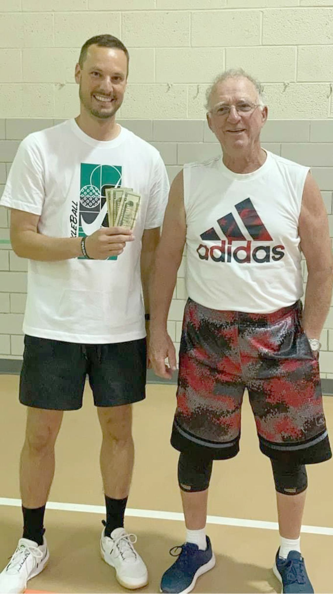 First place in the Peter Mitchell Pickleball Tournament went to Joseph Nikolanci and Mike Karsnia from International Falls
