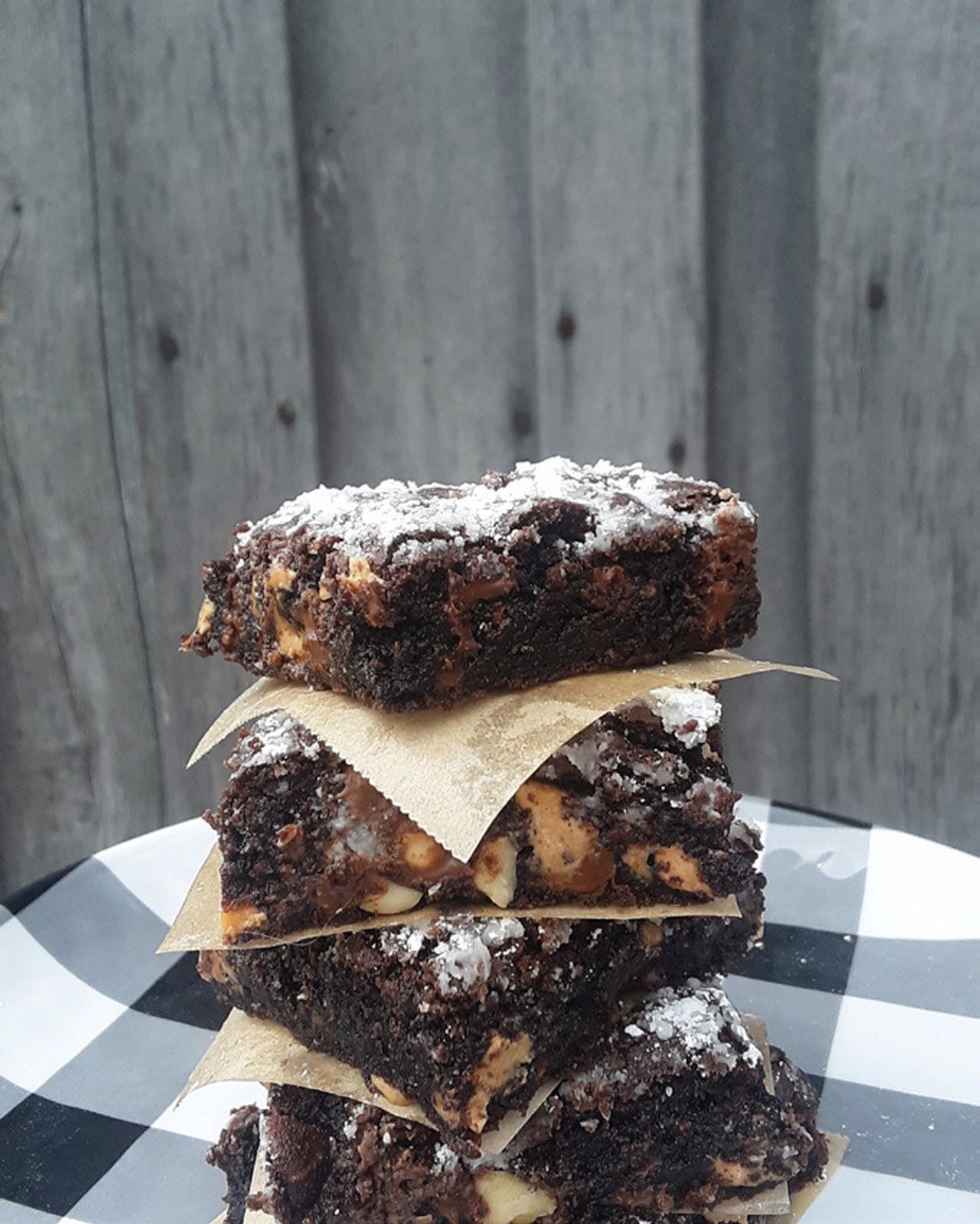Flourless Chocolate Covered Peanut Brownies