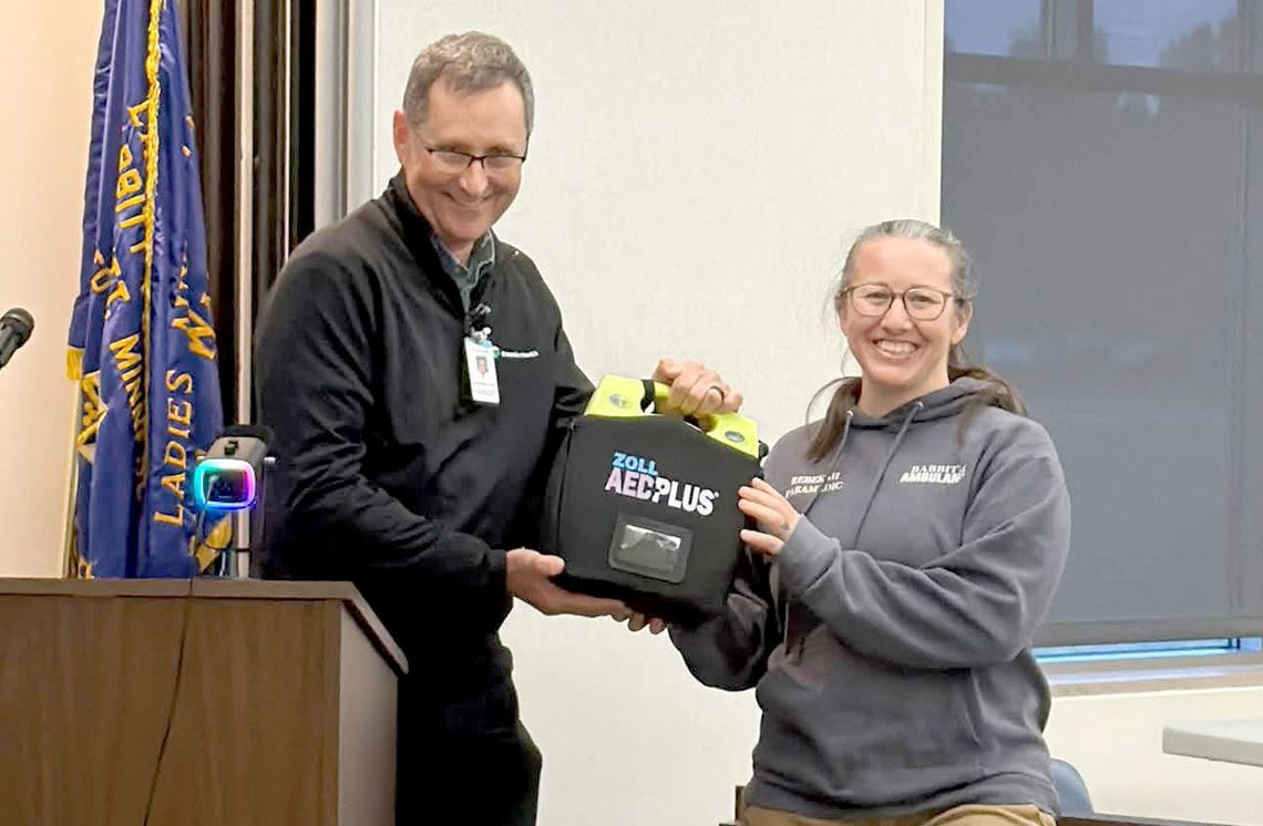 Babbitt EMS awarded AED for lifesaving response; Industrial park discussions continue