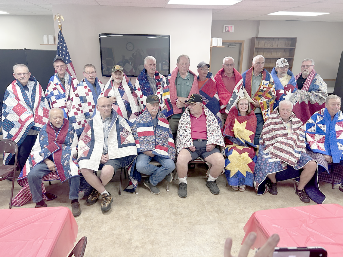 Quilts of Valor presented to 18 veterans from Ely’s Heart of the Woods Quilters