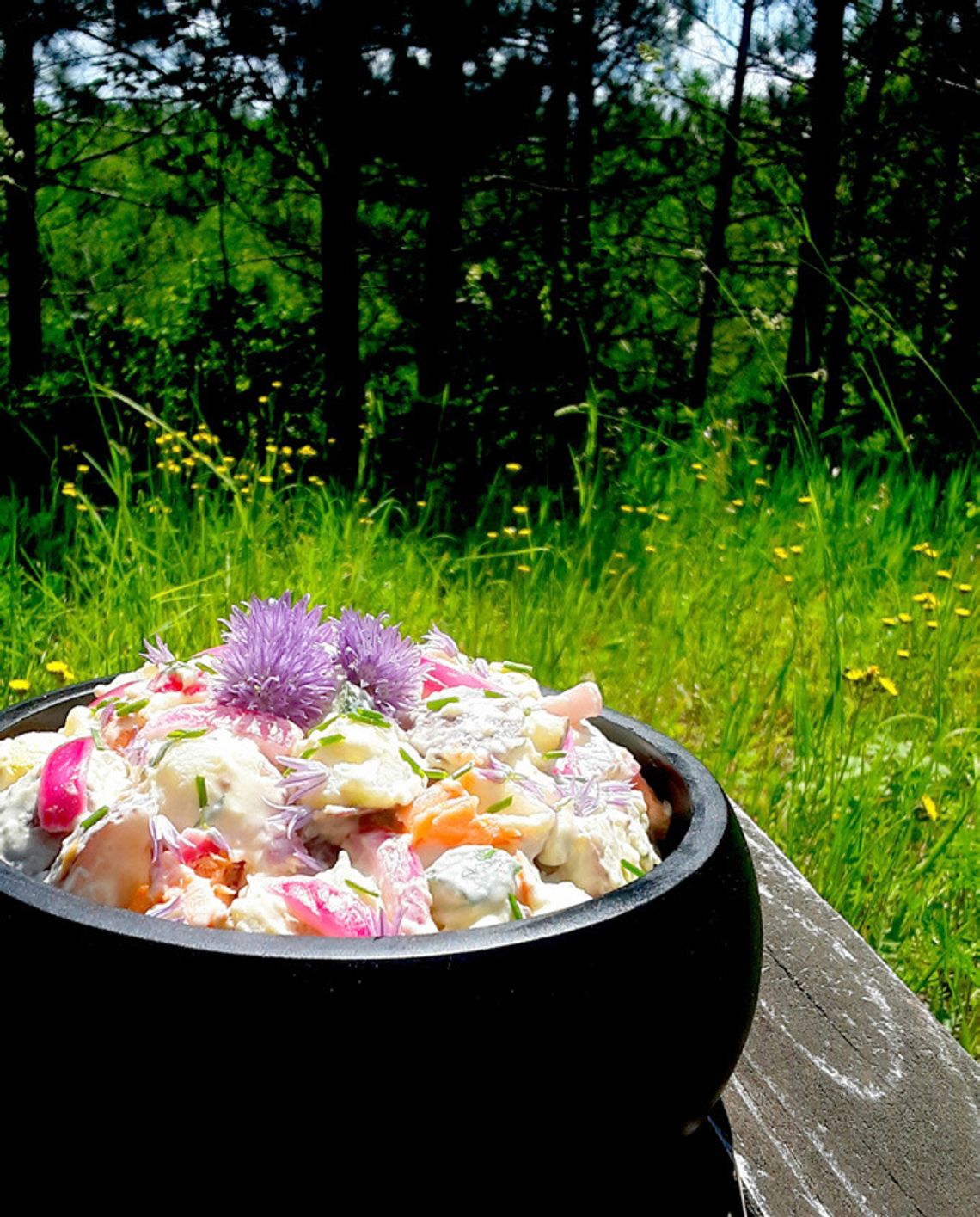End of the Road Recipes:  Smoked Salmon Potato Salad