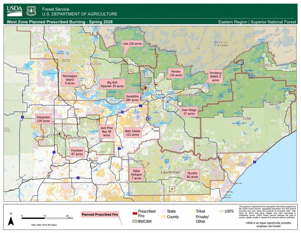 Superior National Forest to begin prescribed fires