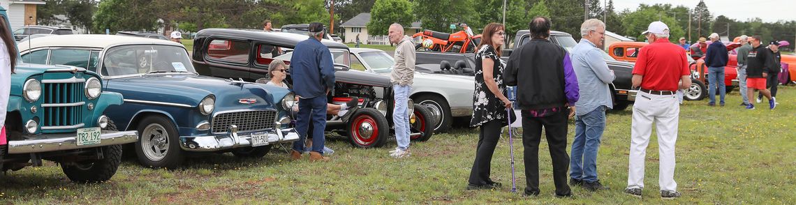 The classic cars were abundant at the Peter Mitchell Days car show