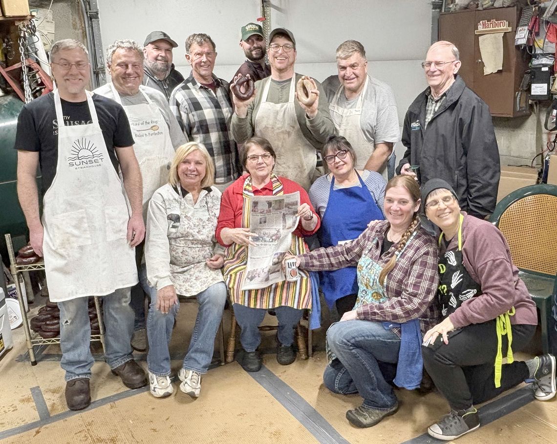 Twelve hours of family fun making potato and blood sausage