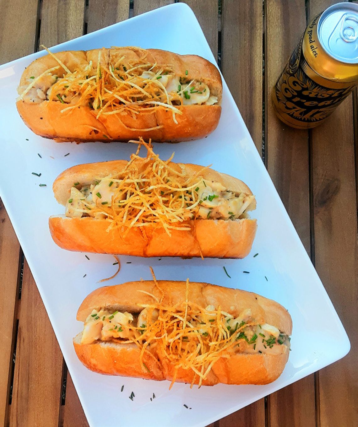 WALLEYE ROLLS WITH BEERNAISE AND FRITES